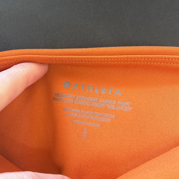 Athleta Delancy straight cargo pants orange - Picture 5 of 6